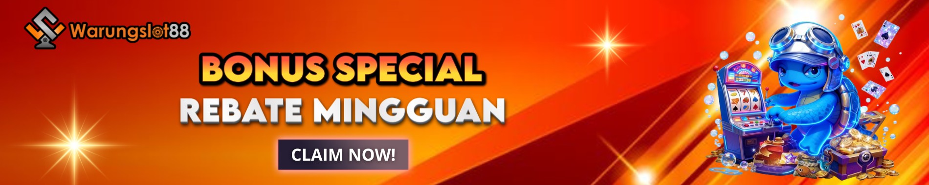 BONUS REBATE MINGGUAN 1% HANYA DI WARUNGSLOT88